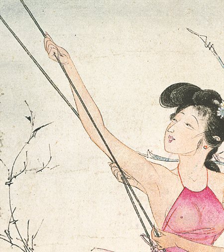 榕江县-胡也佛的仕女画和最知名的金瓶梅秘戏图